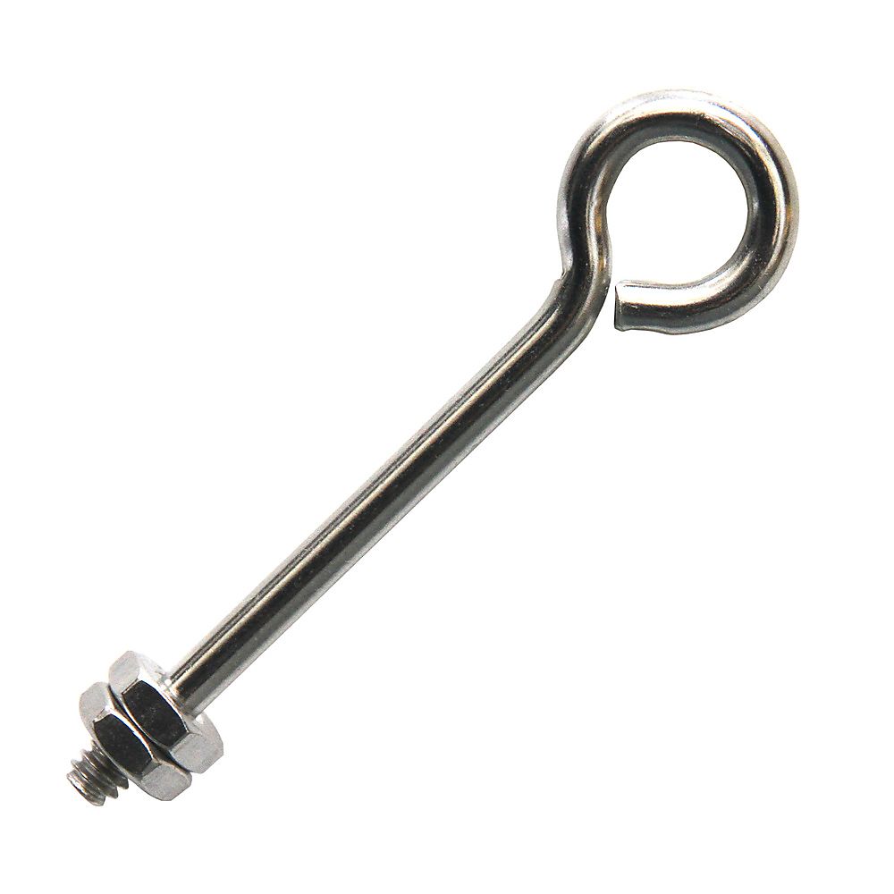 Single 3.5 Inch 90mm Eyebolt with 2 Nuts