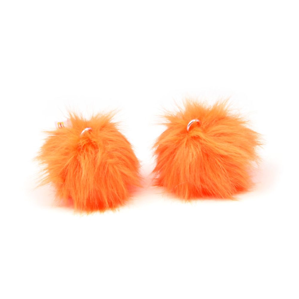 Pair of Fluffy Poi Heads Only