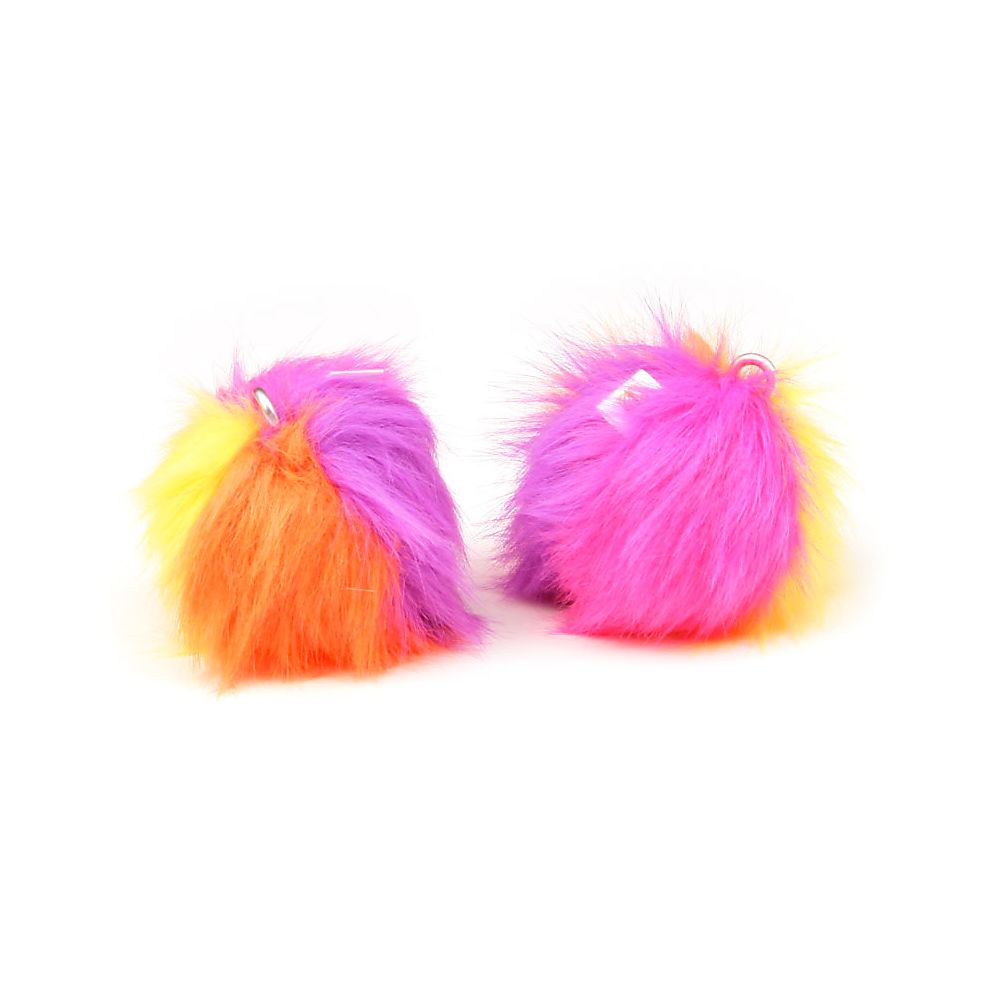 Pair of Fluffy Poi Heads Only