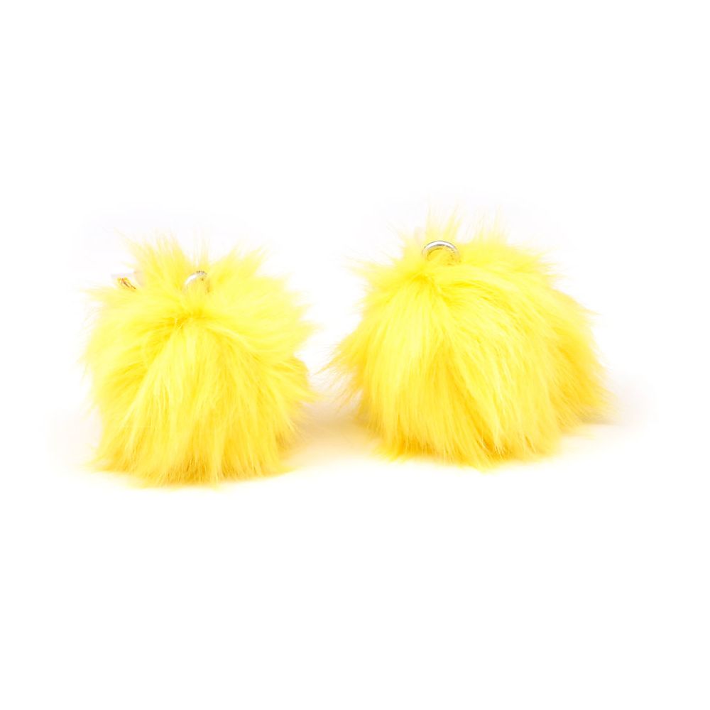 Pair of Fluffy Poi Heads Only