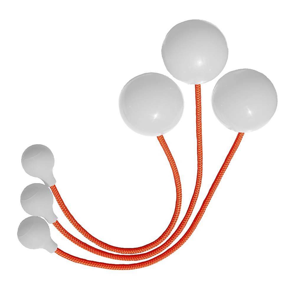 Set of 3 Poi with 2 7/8 Inch 72mm Balls