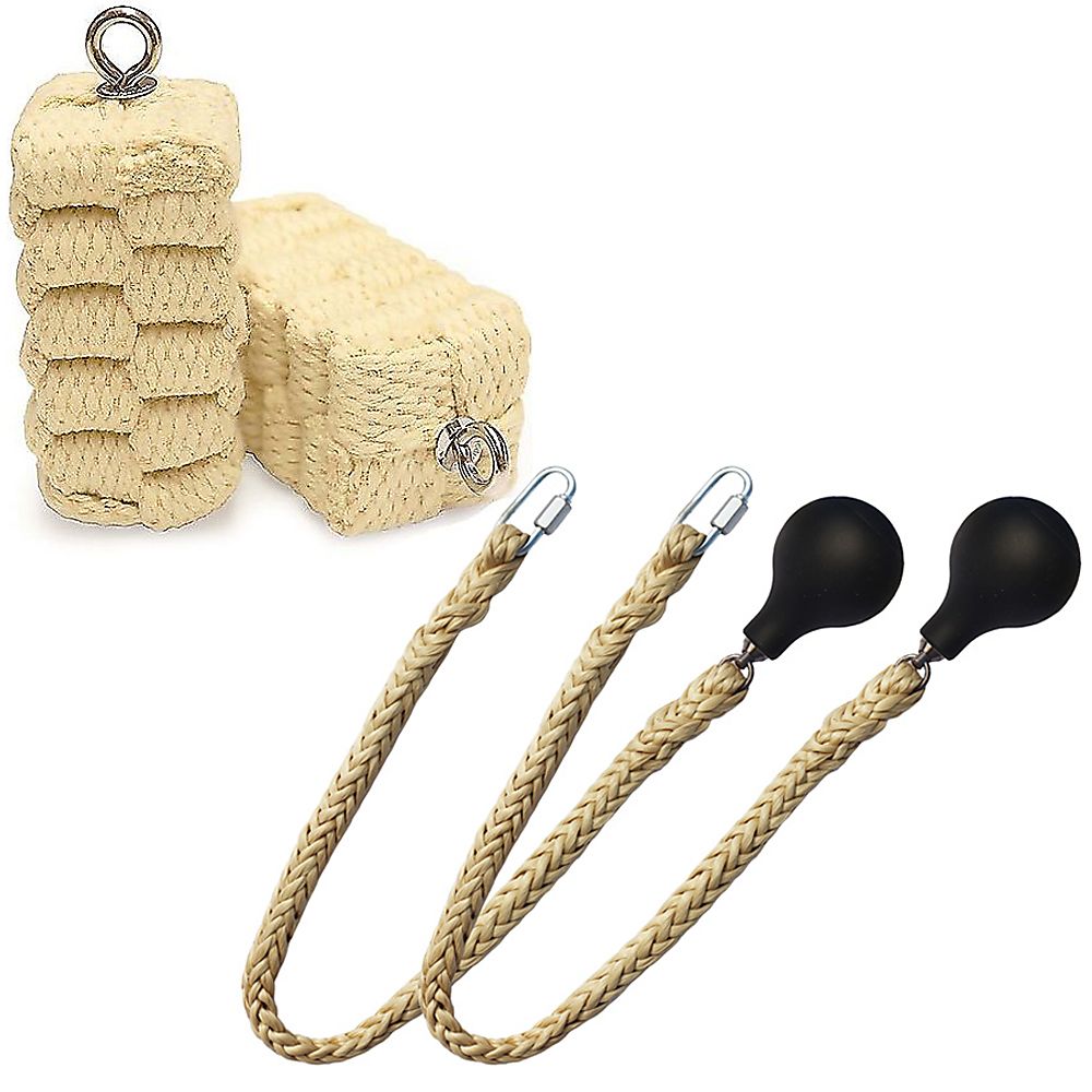 Pair of Pro Technora Extra Large Block Fire Poi