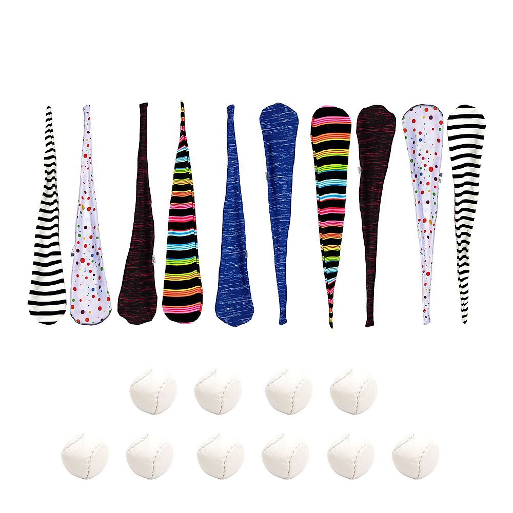 Pack of Sock Poi with Soft Poi Weights and Carry Bag