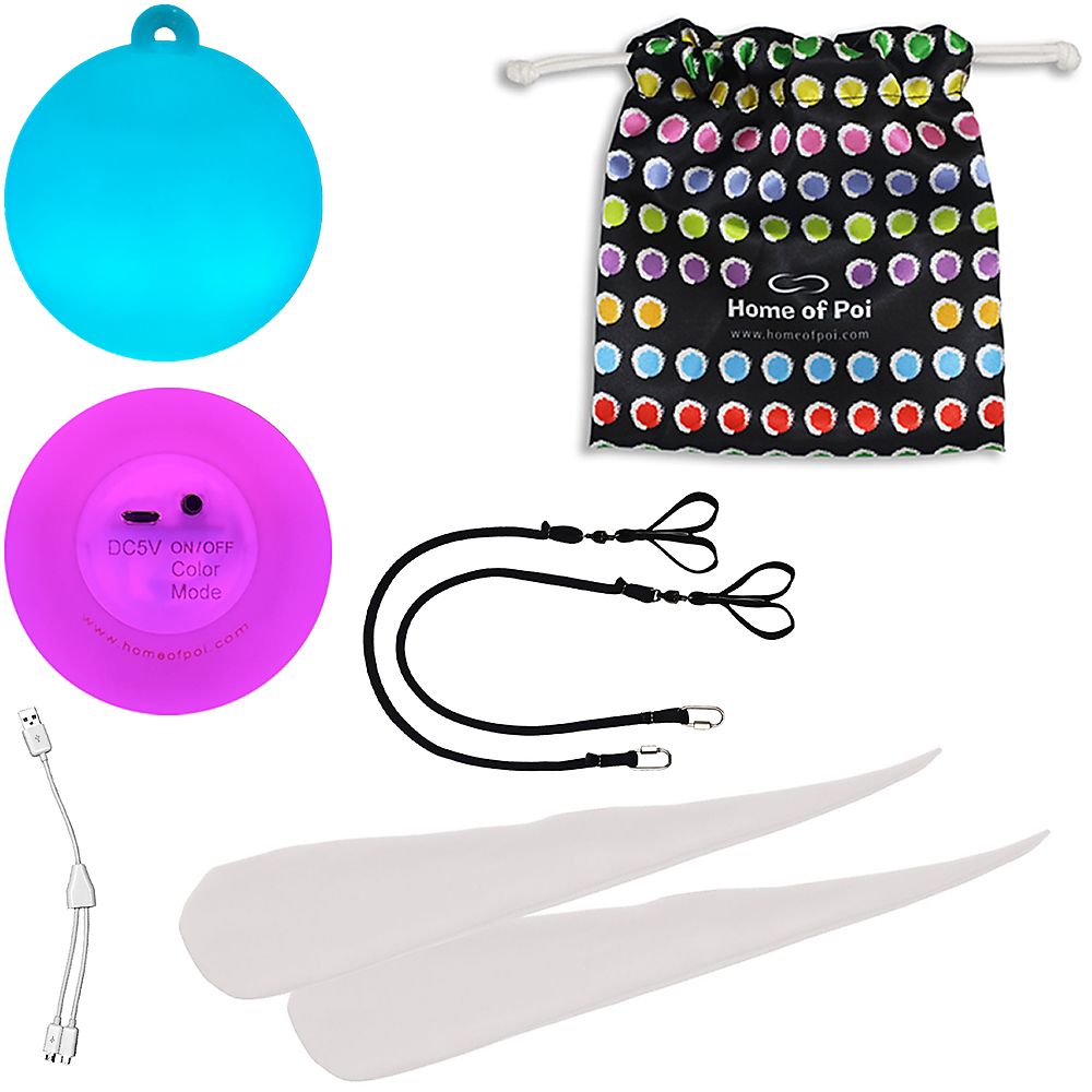 Pair of Pro-Bright LED Poi