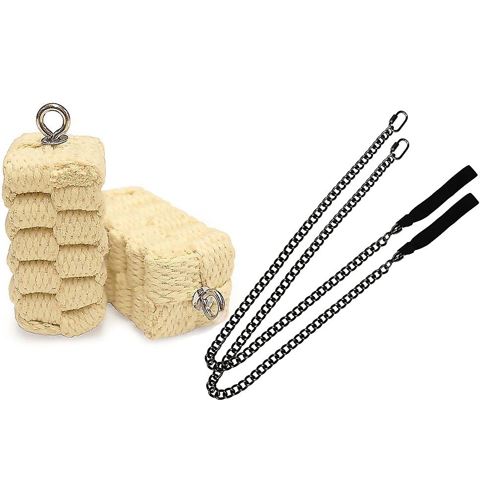 Pair of Pro Extra Large Block Fire Poi