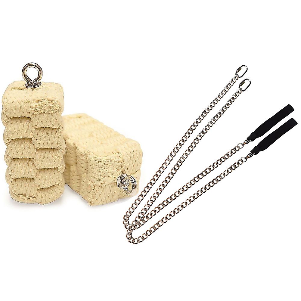 Pair of Pro Extra Large Block Fire Poi