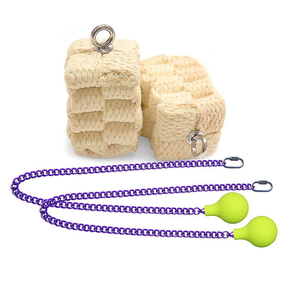 Pair of Pro Large Block Fire Poi