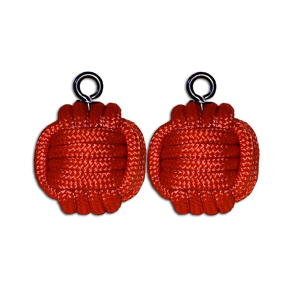 Pair of Nylon Rope Monkeyfist Poi Heads