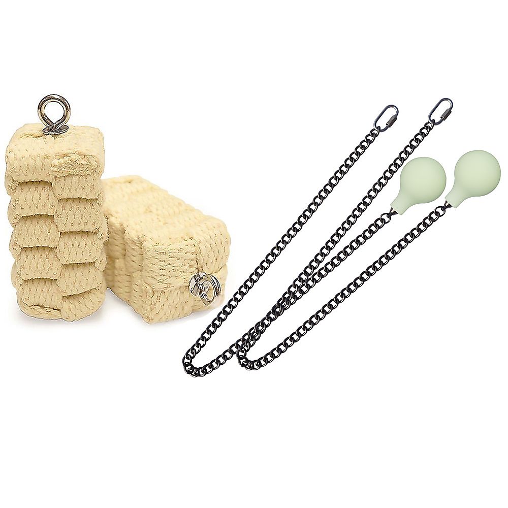 Pair of Pro Extra Large Block Fire Poi