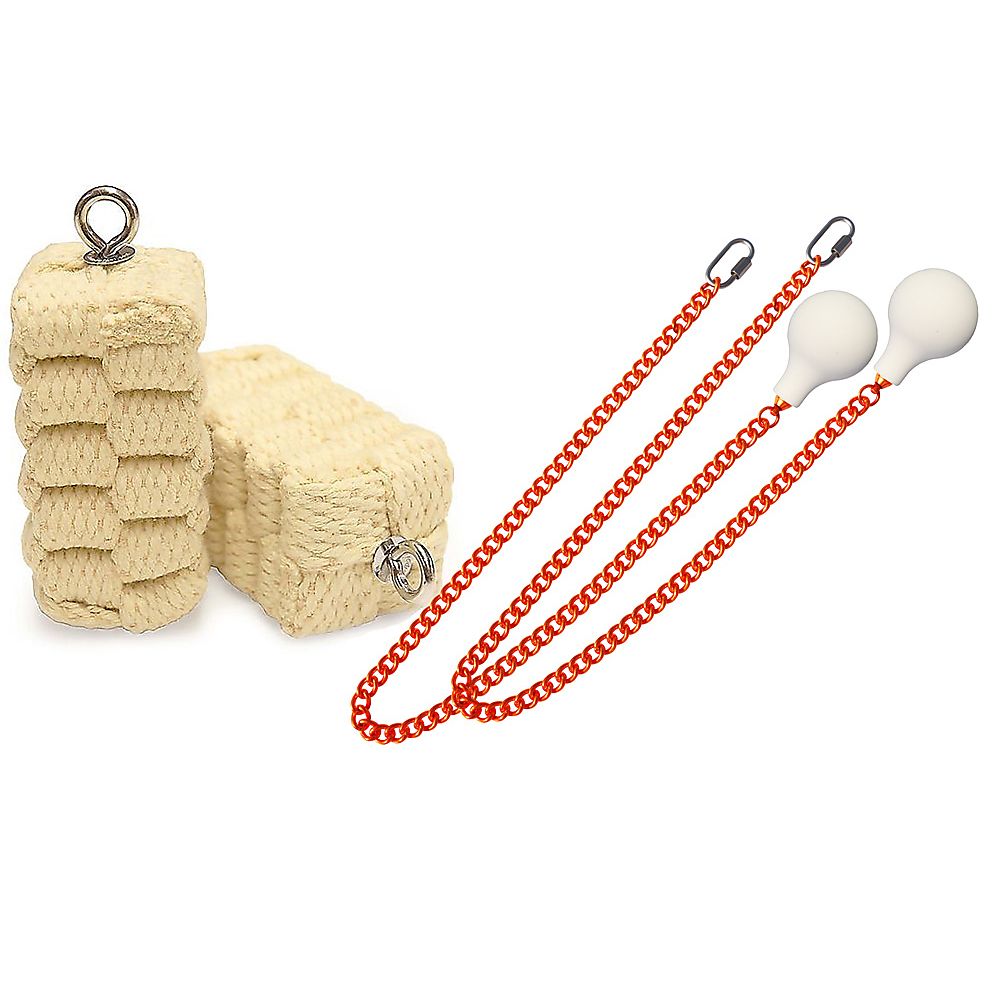 Pair of Pro Extra Large Block Fire Poi