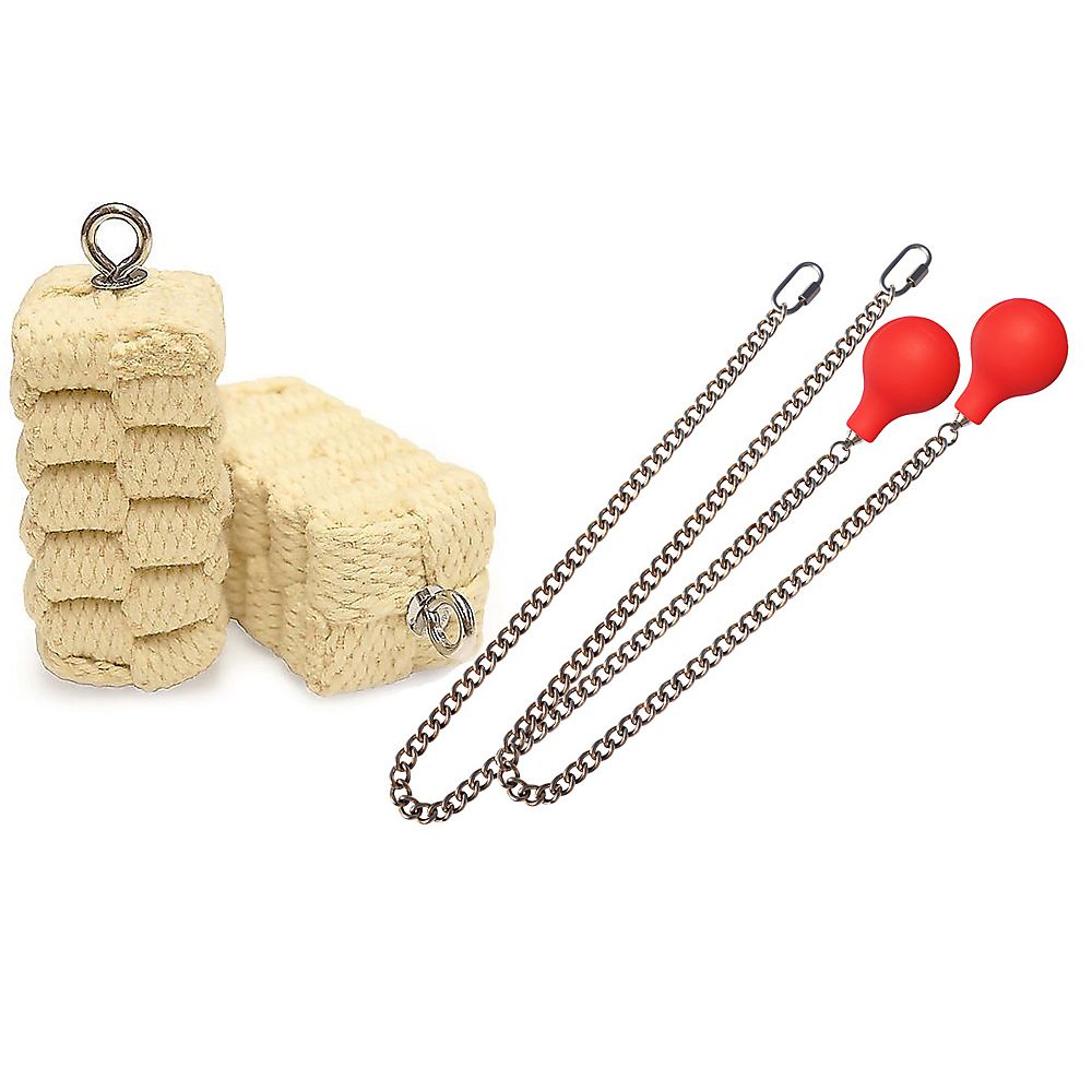 Pair of Pro Extra Large Block Fire Poi