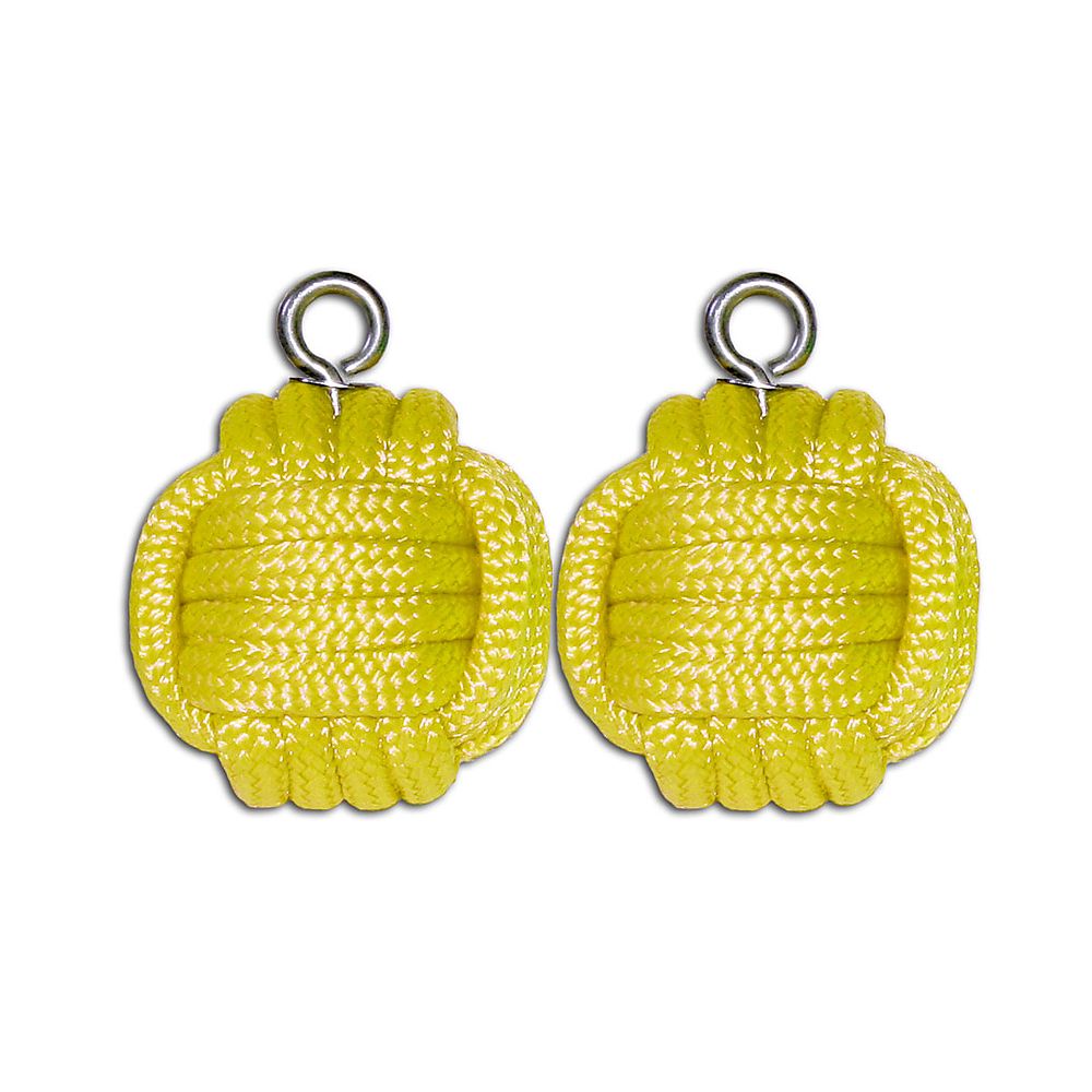 Pair of Nylon Rope Monkeyfist Poi Heads