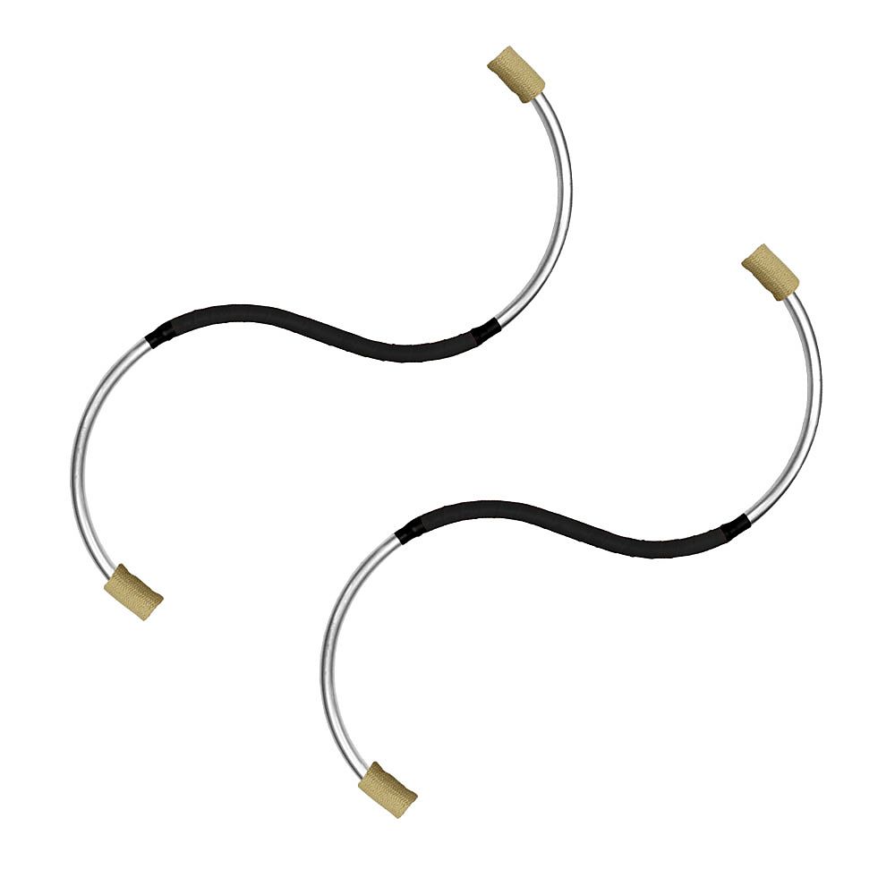 Pair of Fire S-Staffs with 2.5inch 65mm wicks