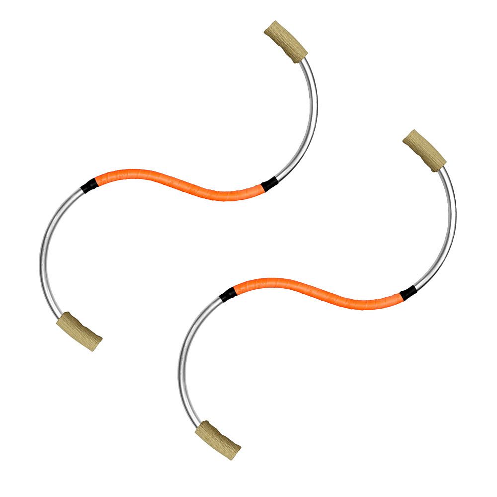 Pair of Fire S-Staffs with 4inch 100mm wicks