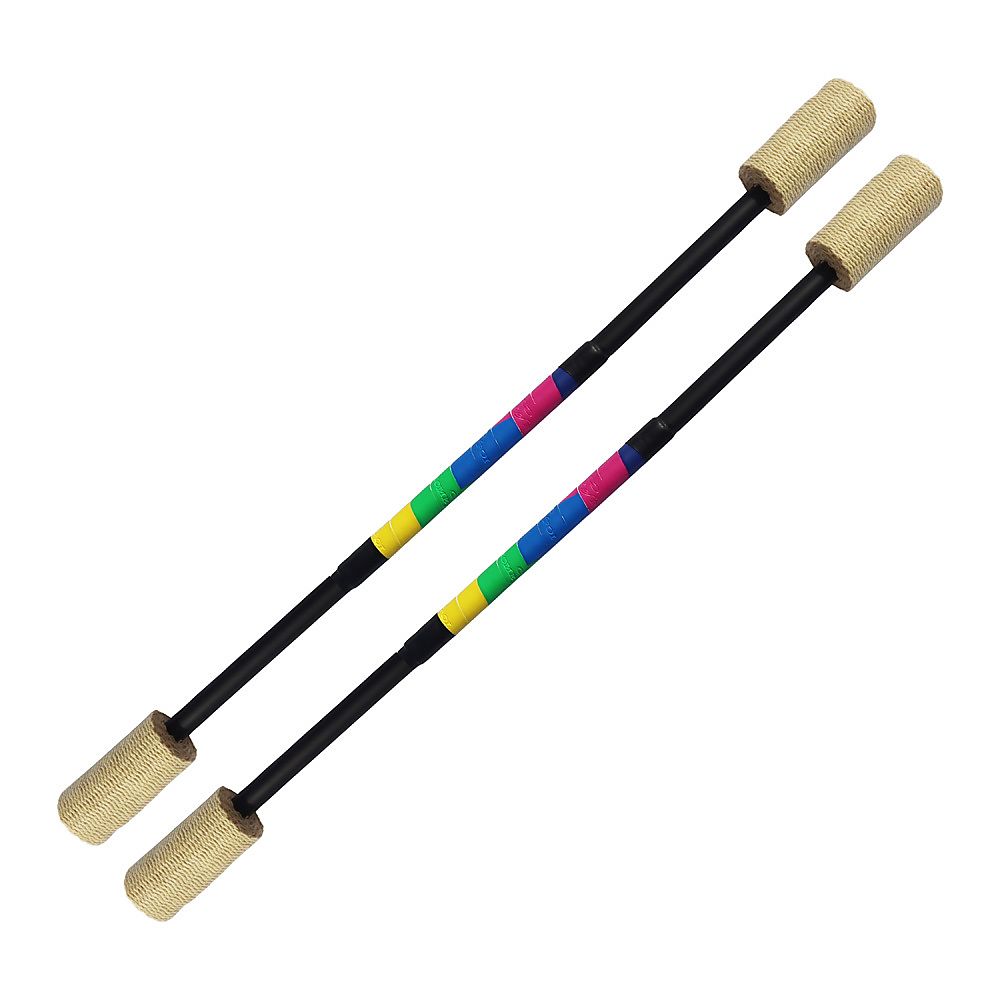 Flow Master - Short Fire Staff with 4 inch wicks