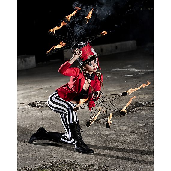 Pair of Nautical Fire Fans