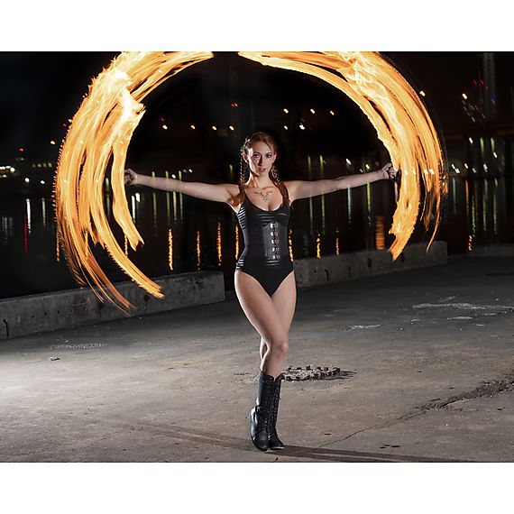 Pair of Nautical Fire Fans