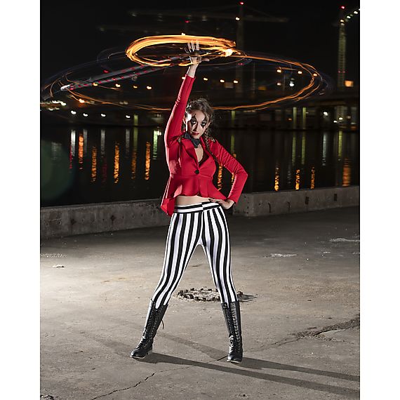 Single Breakdown 3 Wick Fire Hula Hoop