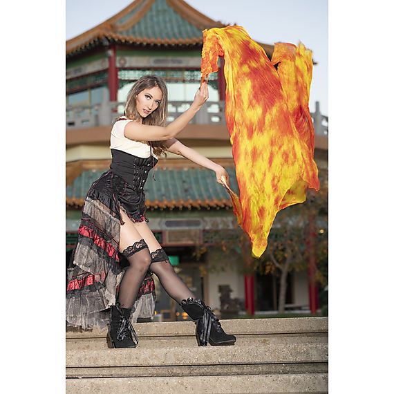 Pair of Silk Folding Fans