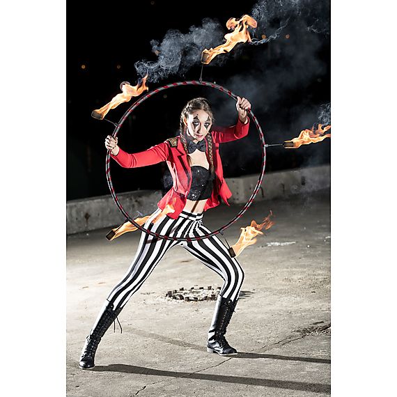 Single Breakdown 3 Wick Fire Hula Hoop