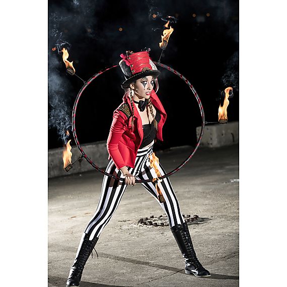 Single Breakdown 3 Wick Fire Hula Hoop