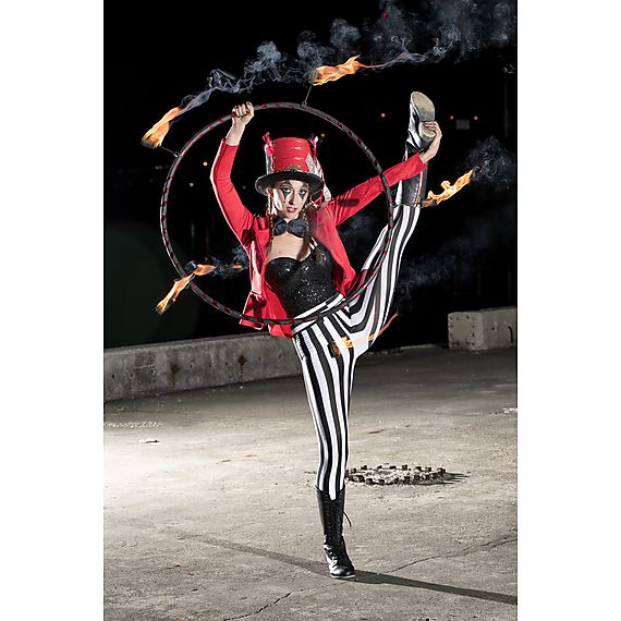 Single Breakdown 3 Wick Fire Hula Hoop