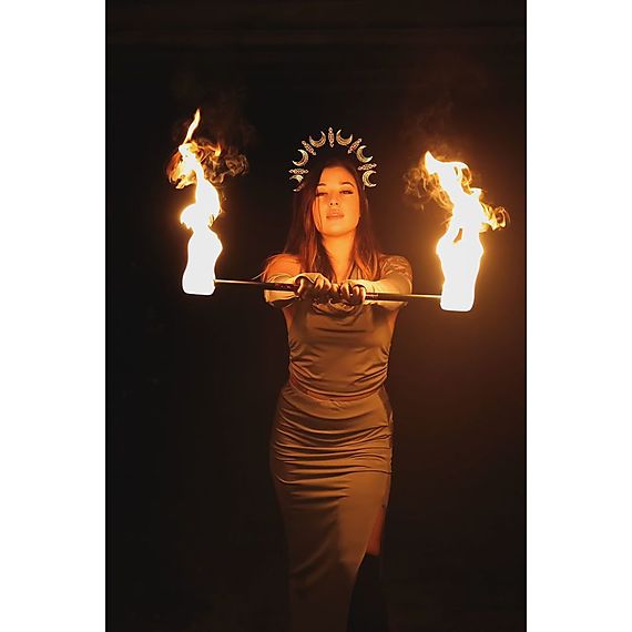 Single Fire Nunchaku with 75mm wicks