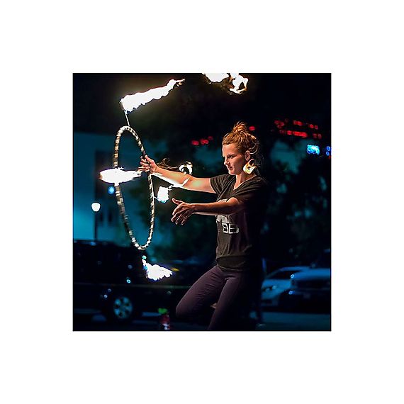 Single Breakdown 4 Wick Fire Hula Hoop