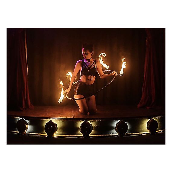 Single Breakdown 5 Wick Fire Hula Hoop