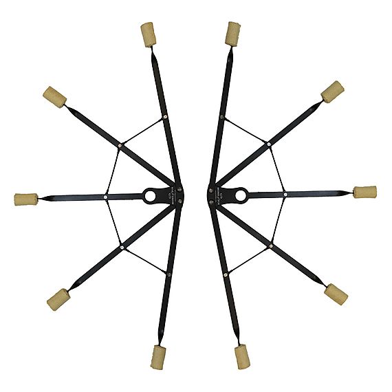 Pair of Arc Folding Fans 2inch 50mm wicks with Carry Bag