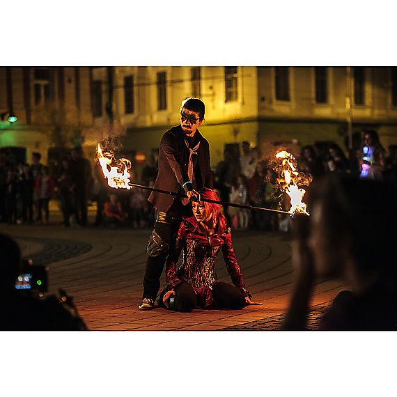 Flow Master - Fire Staff with 100mm wicks