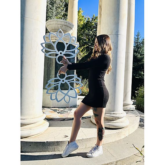 Pair of Indian Lotus Fans