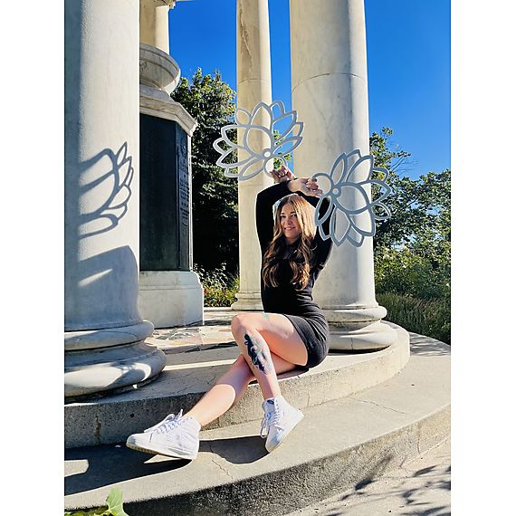 Pair of Indian Lotus Fans