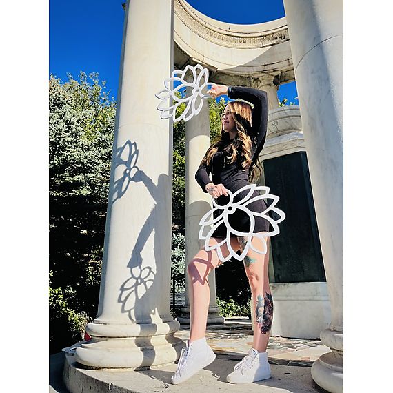 Pair of Indian Lotus Fans