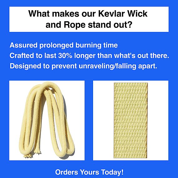 Kevlar Rope Length of 3/8 inch 10mm Braided