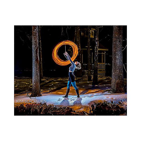 Pair of Pro Technora Medium Cathedral Fire Poi