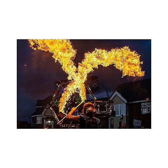 Paire de bâtons de feu Pseudo Escrima