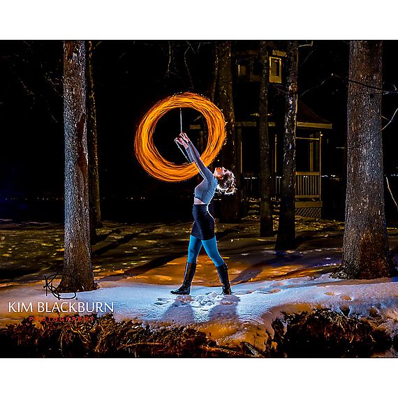 Pair of Pro Technora Medium Block Fire Poi