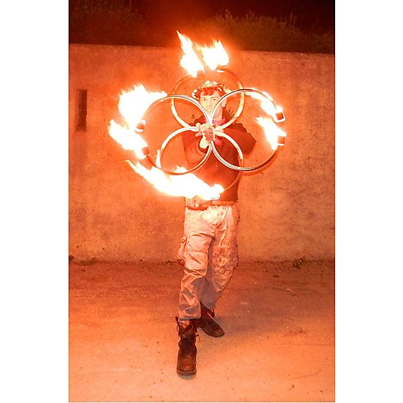 Pair of Fire S-Staffs with 6inch 152mm wicks