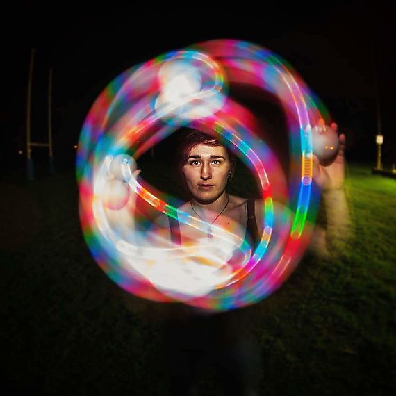 Single LED Multi-Function Juggling 70mm Ball