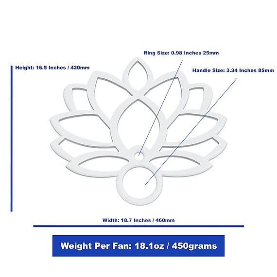 Pair of Indian Lotus Fans