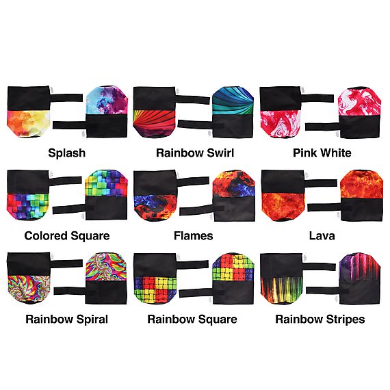 Pair of Pro Technora Medium Monkey Fist Fire Poi