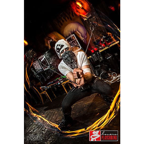 Twista Fire Poi Medium and Pro-Bright LED Poi set