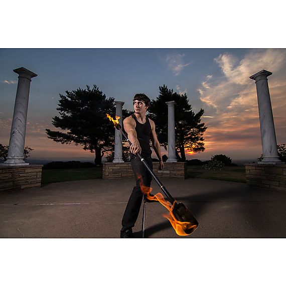 Flow Master - Fire Staff with 100mm wicks