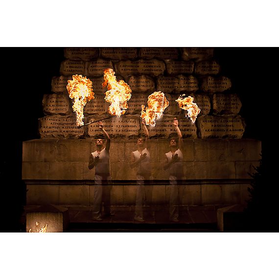 Flow Master - Fire Staff with 100mm wicks