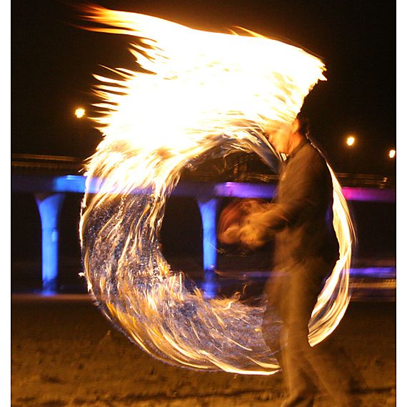 Pair of Pro Fire Snake Poi