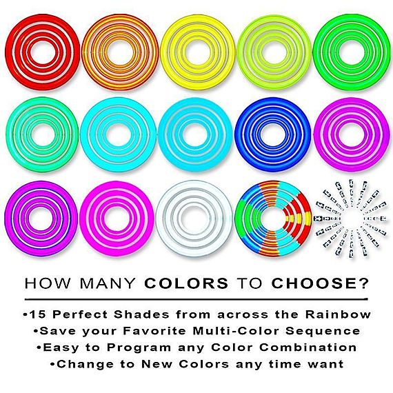 Vortex LED Poi Set with UltraKnobs