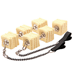 Purchase Pair of Triple Cathedral Oval Twist Chain Fire Poi here