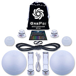 Purchase Orb Poi with UltraKnob Pro LED Contact Poi Set here