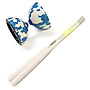 Blue/White with White Handsticks